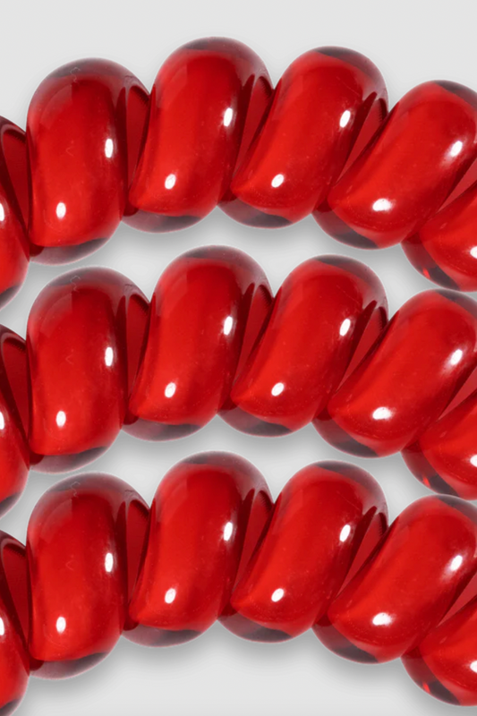 Scarlet Red Hair Ties-Small