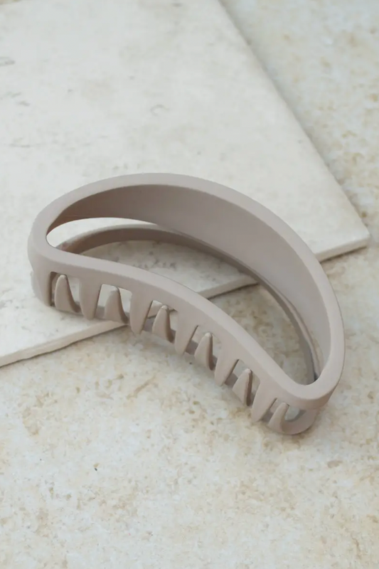 Bean Hair Claw Clip - Khaki