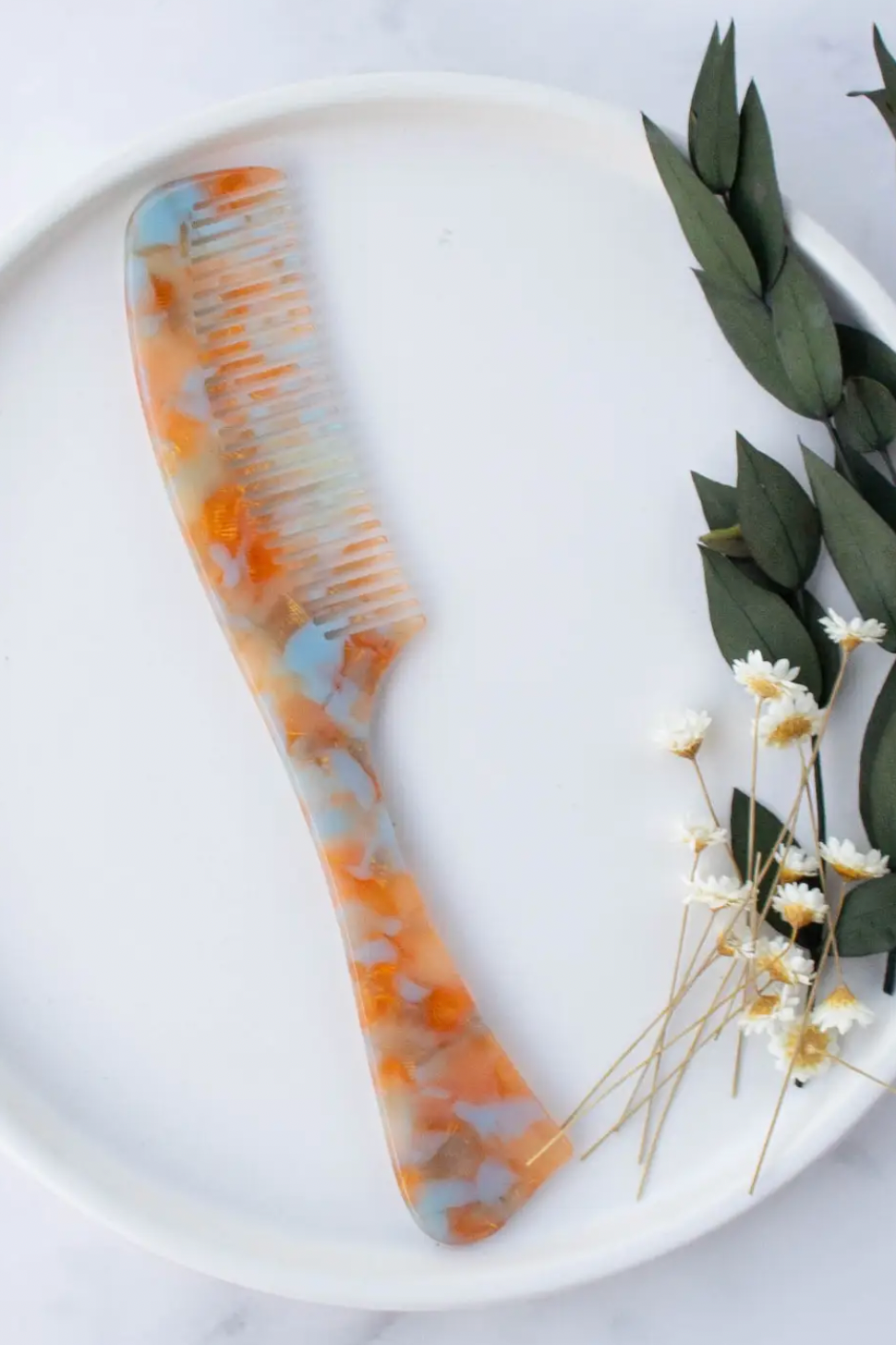 Eco Hatchet Cellulose Hair Comb- Copper Mix