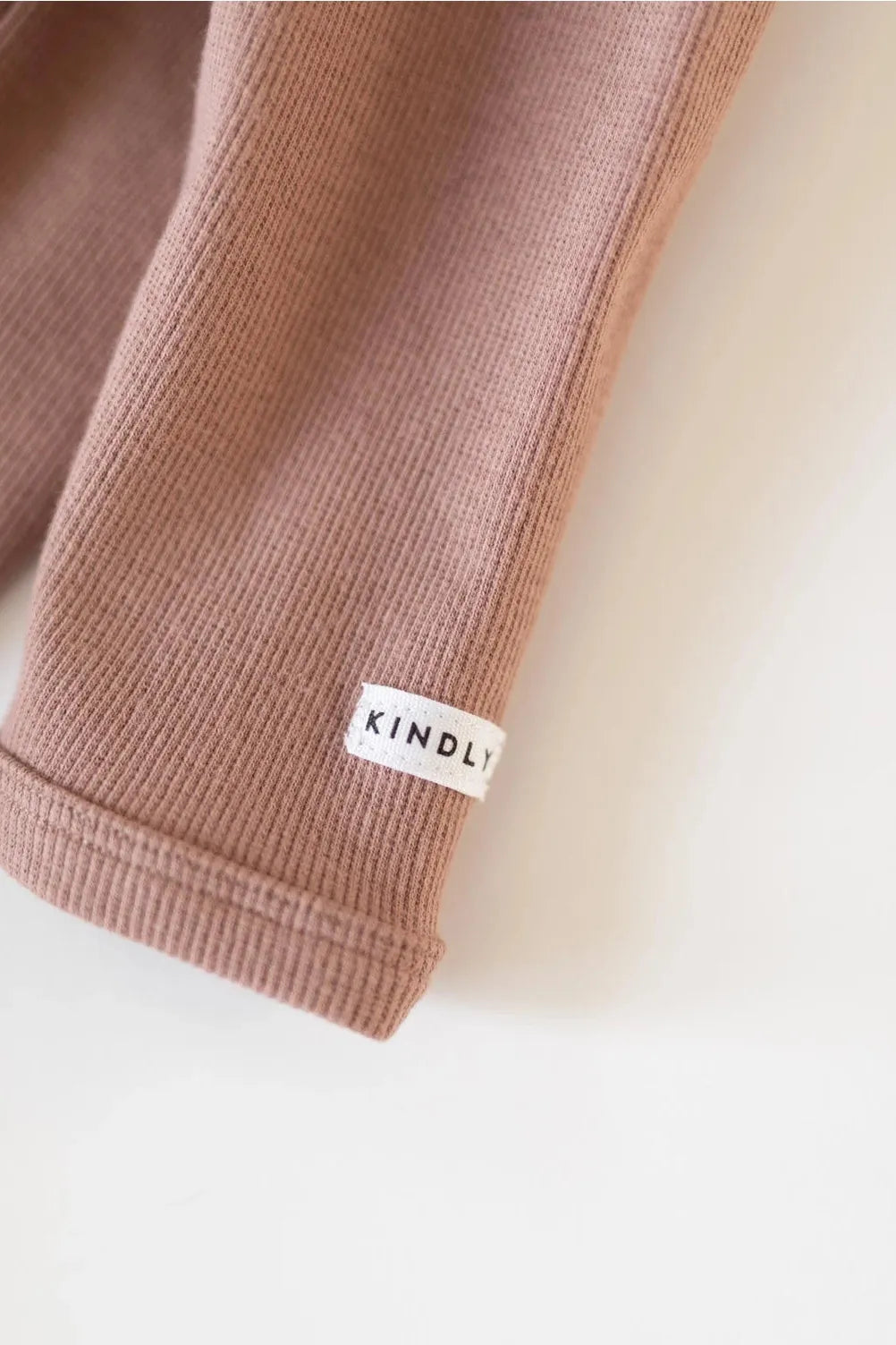 Ribbed Baby Sleepsuit- cocoa