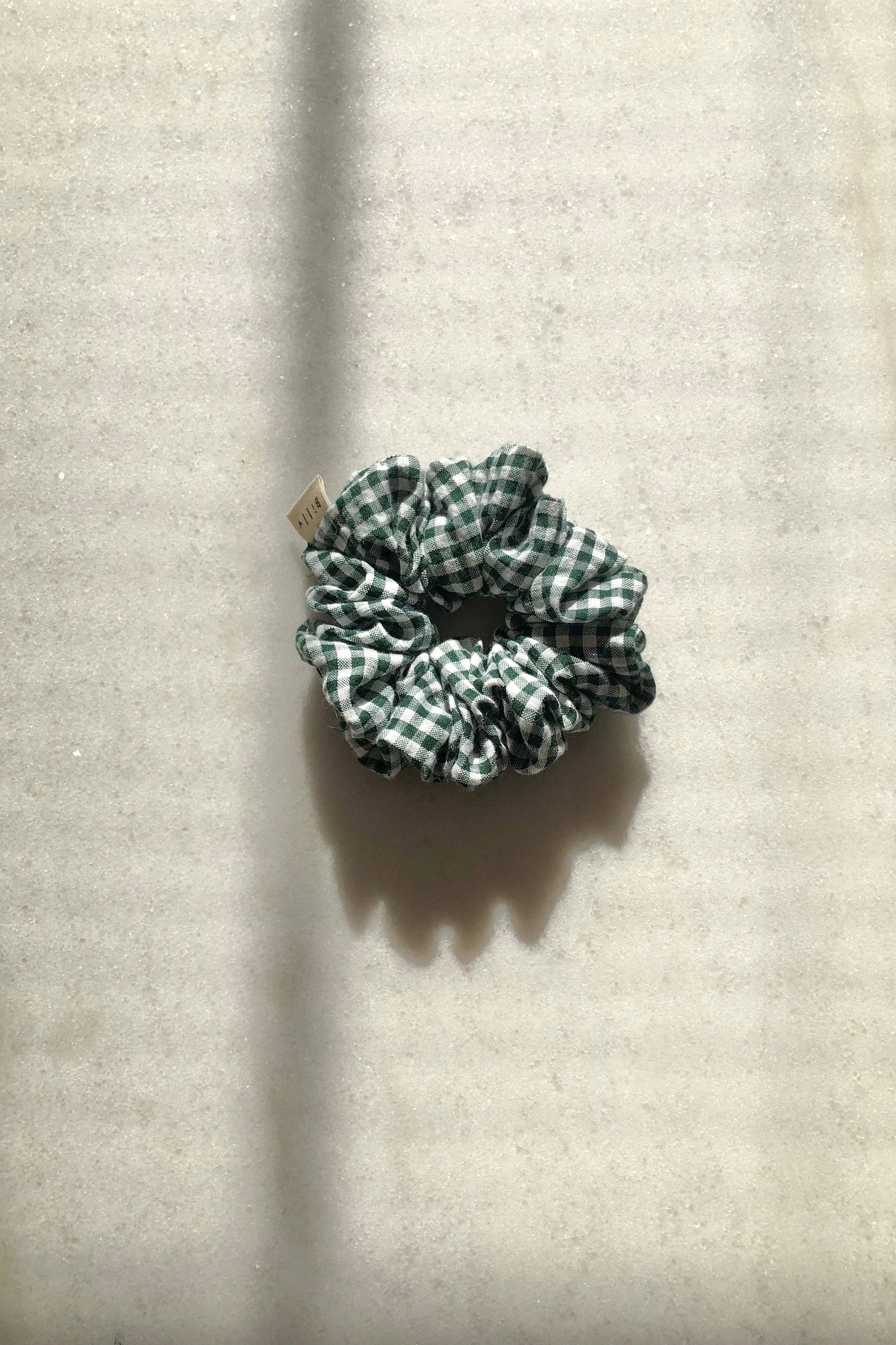 MINI GINGHAM SCRUNCHIES - neutral: Sand 🏝 / Everyday small size