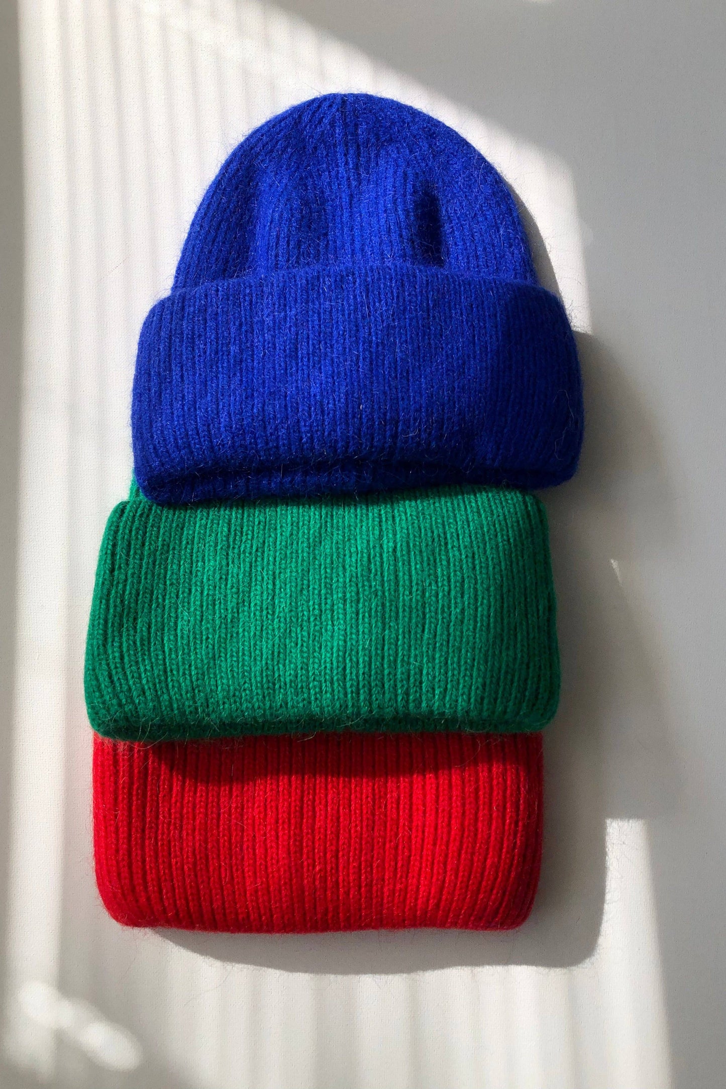 2024 ROYAL ANGORA WOOL BEANIE - crystal brights: Crystal red