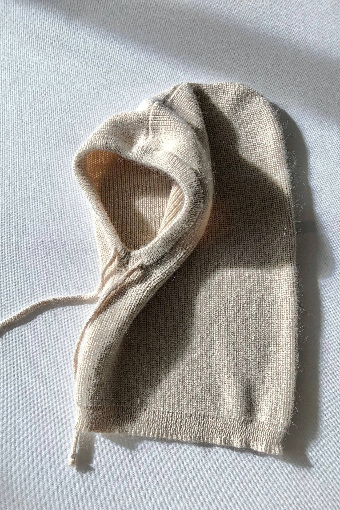 2024 ANGORA WOOL BALACLAVA - neutral: Cream / One size