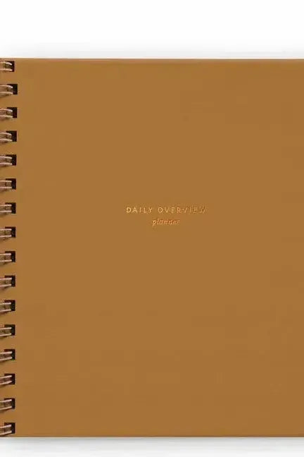 Daily Overview Planner - Mustard // Undated