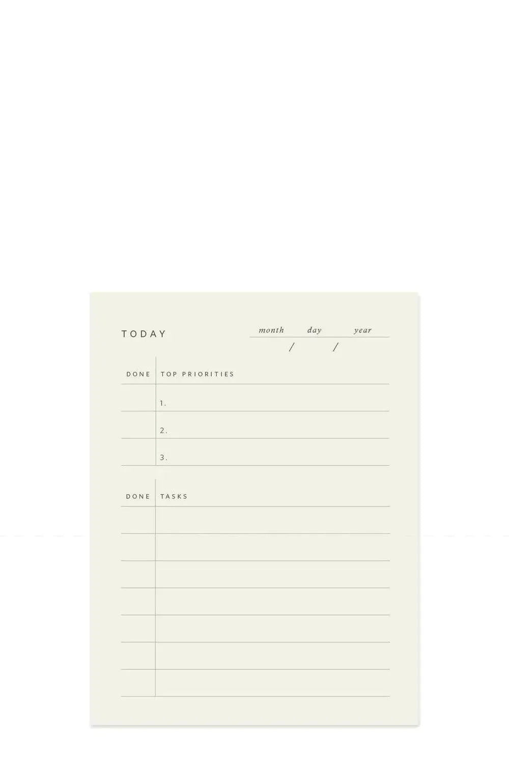 To Do Today Notepad
