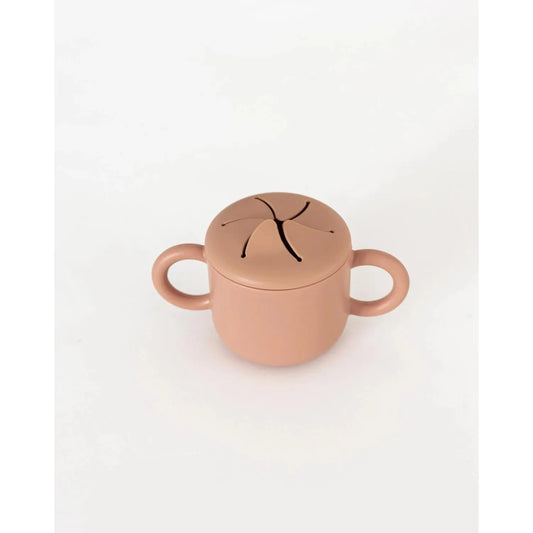 Silicone Snack Cup- dusty rose