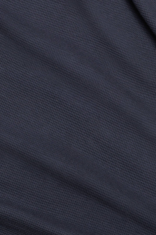 Organic Cotton Waffle Baby Blanket - Navy