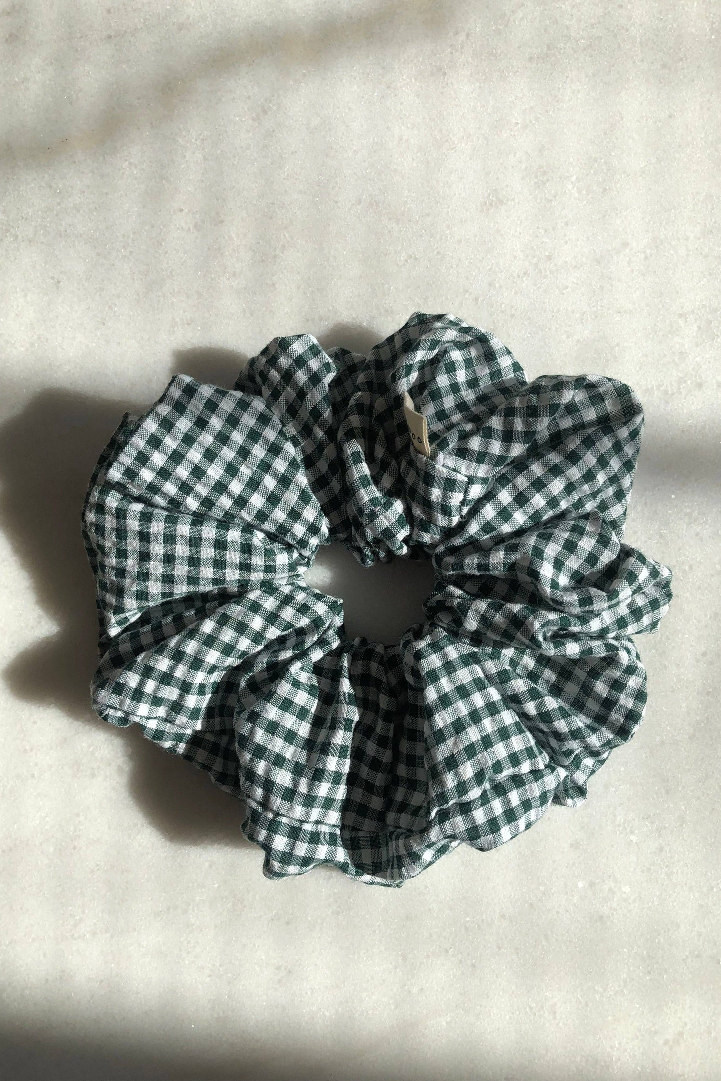 MINI GINGHAM SCRUNCHIES - neutral: Sand 🏝 / Everyday small size