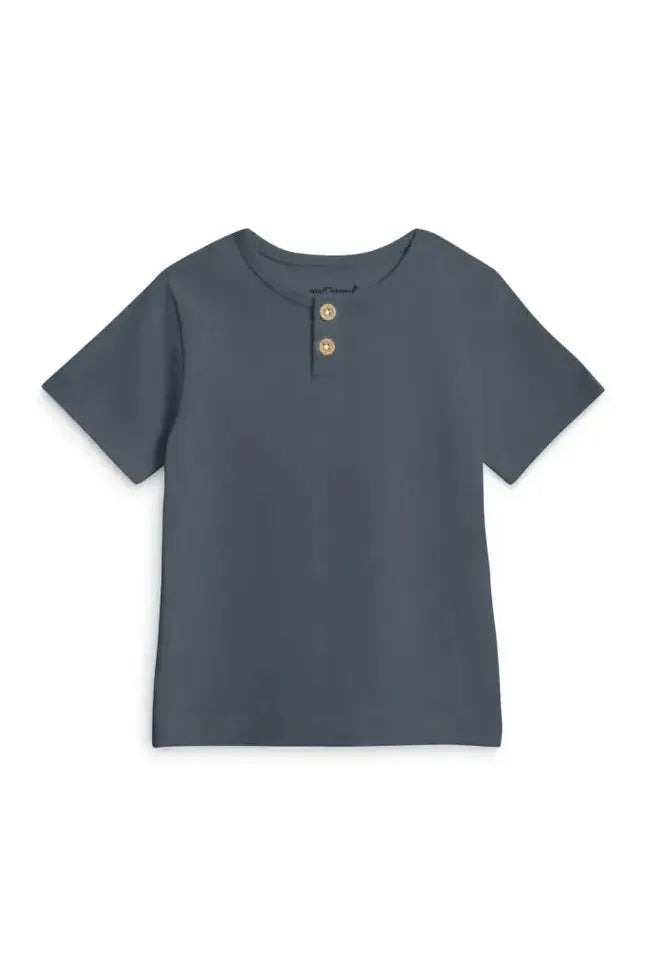 Reef Henley Crew Neck Tee - Harbor