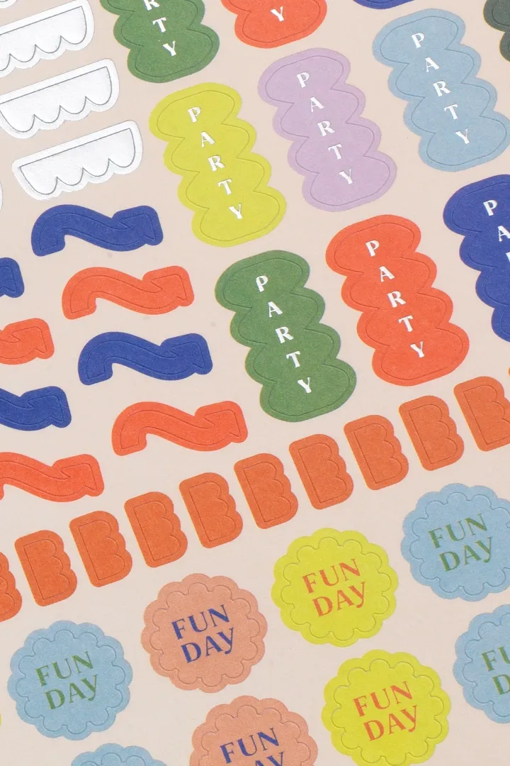 Planner Stickers Silver