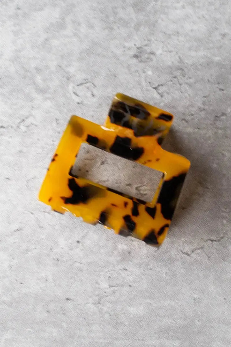 Eco Kylie Hair Clip - Amber Mix
