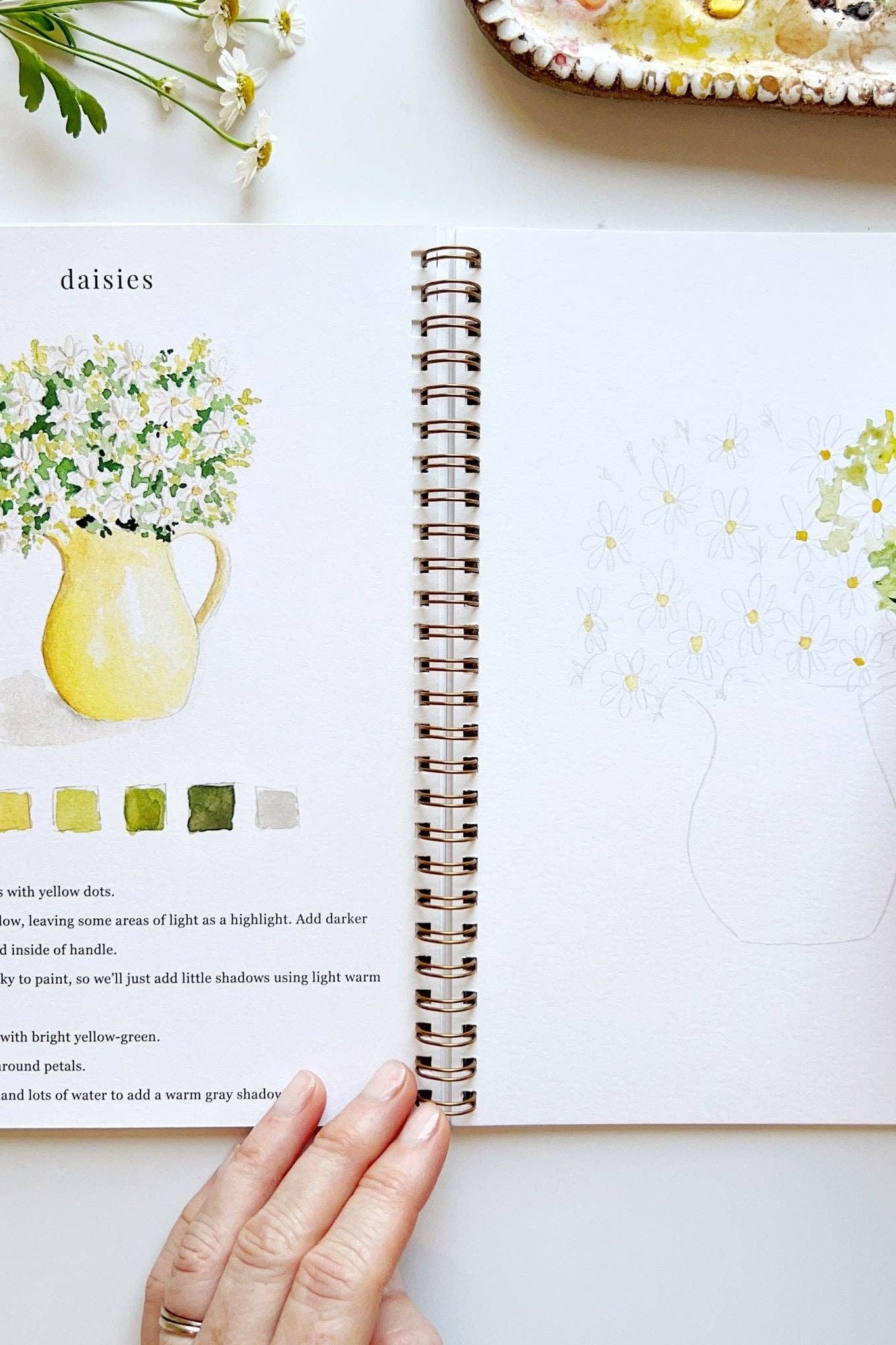 Flowers Watercolor Workbook