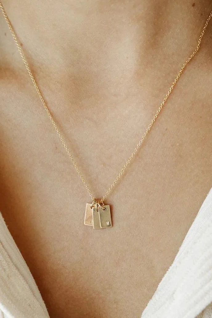 Our Spare Change Jovie Initial Necklace