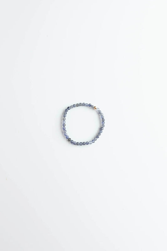 Blue Lolite Stretchy Bracelet