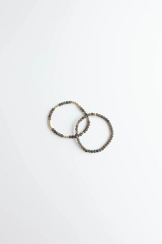 Smokey Quartz Stretchy Bracelet