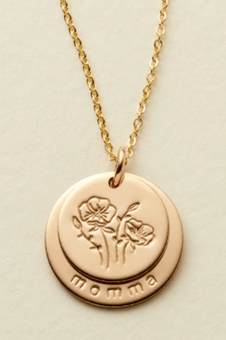 Nora Disc Necklace - Momma