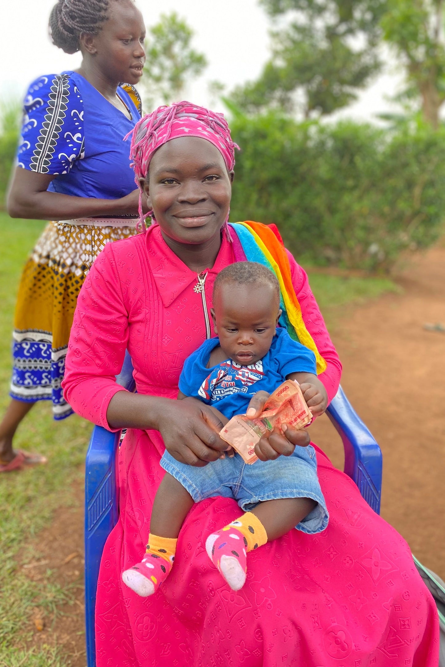 Woven  Basket - small teal