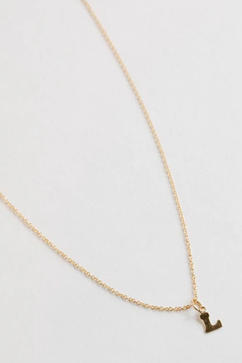 Our Spare Change Ozzie Initial Necklace