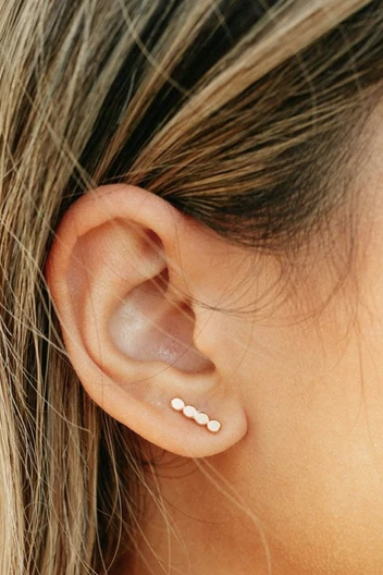 Our Spare Change Long Beaded Studs