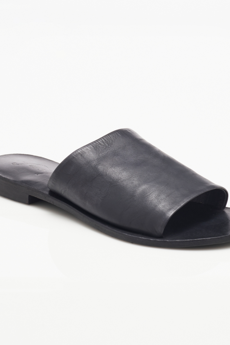 Free People Vicente Slide Sandals- Black