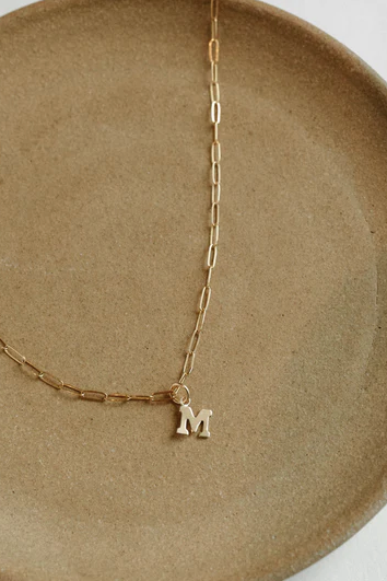 Our Spare Change Wiley Initial Necklace