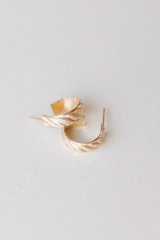 Our Spare Change Large Croissant Hoops