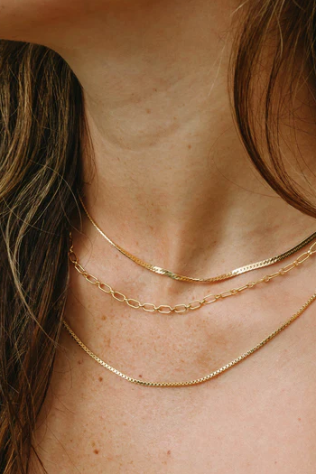 Our Spare Change Riva Herringbone Chain