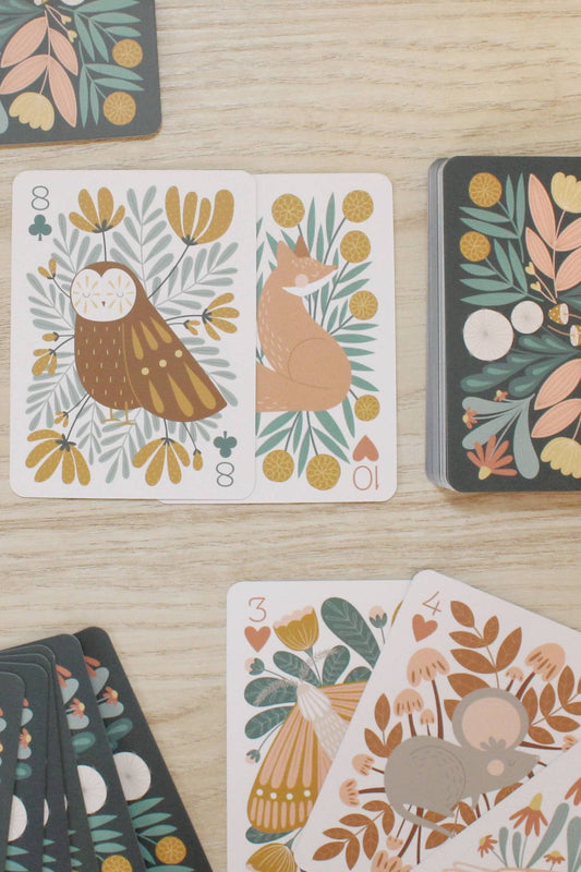oh, little wren. - woodland wanderings deck of playing cards for kids and all