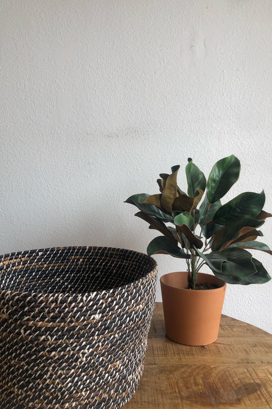 Woven Basket - Large Black