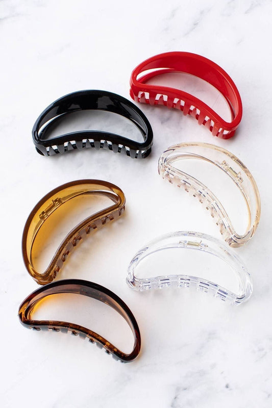 Glossy Bean Hair Clip: Strawberry Acai