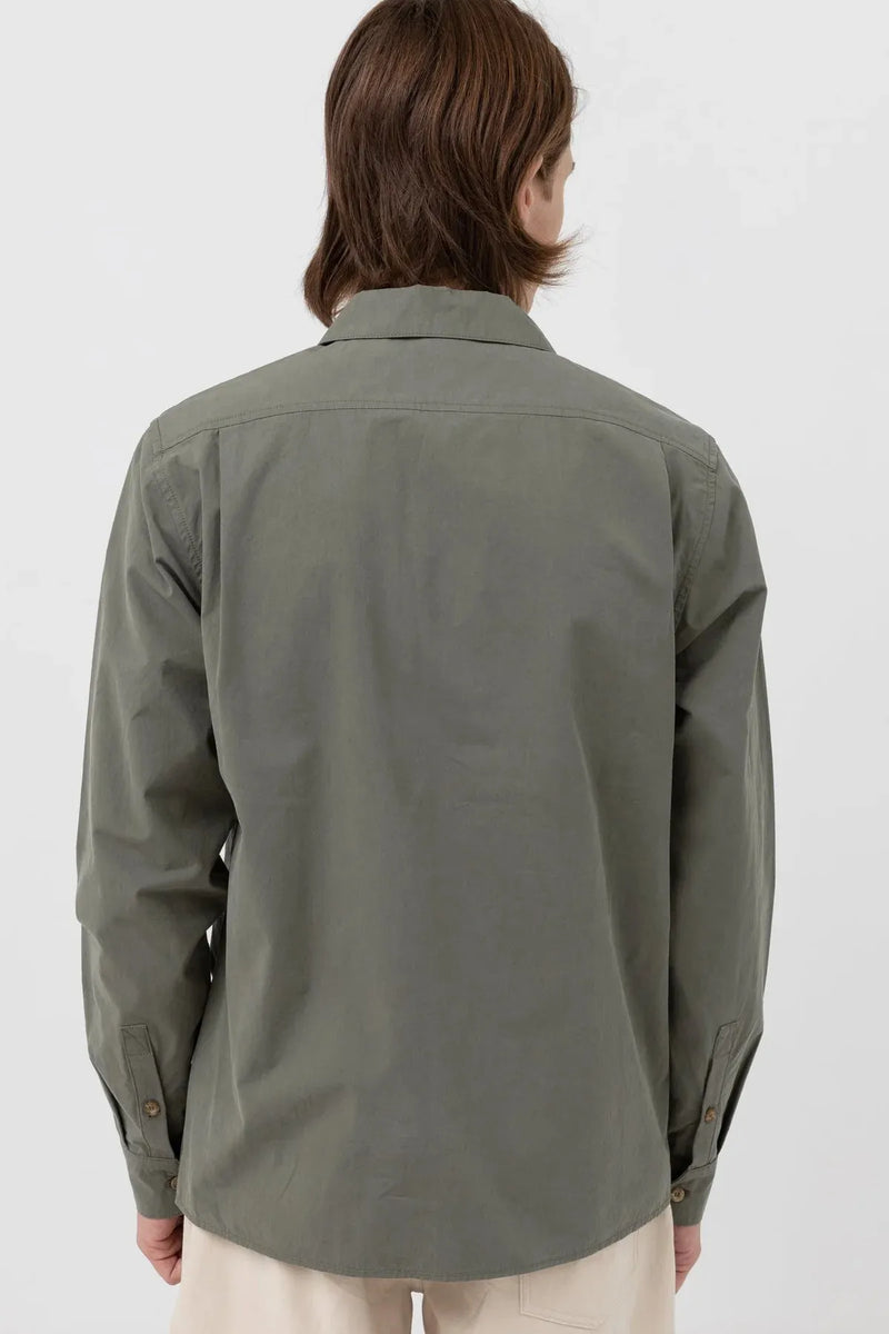 Essential Ls Shirt- moss