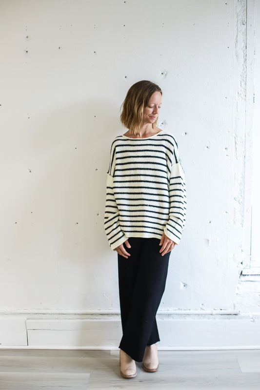 Labo Sweater - Black & Cream