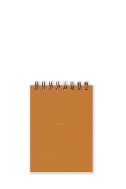 Mini Jotter Lined Notebook - Mustard