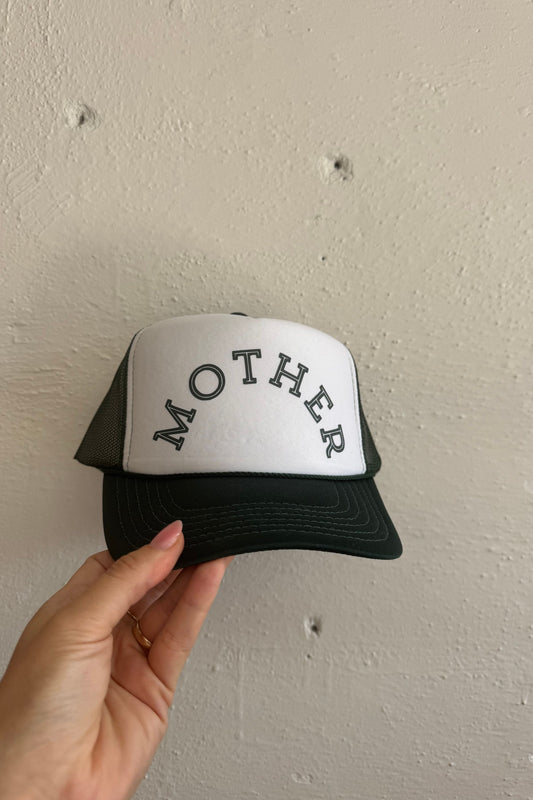 Custom Trucker - Mother - Green & White