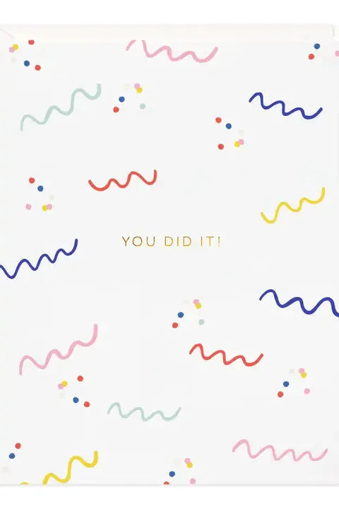 You Did It Confetti Card