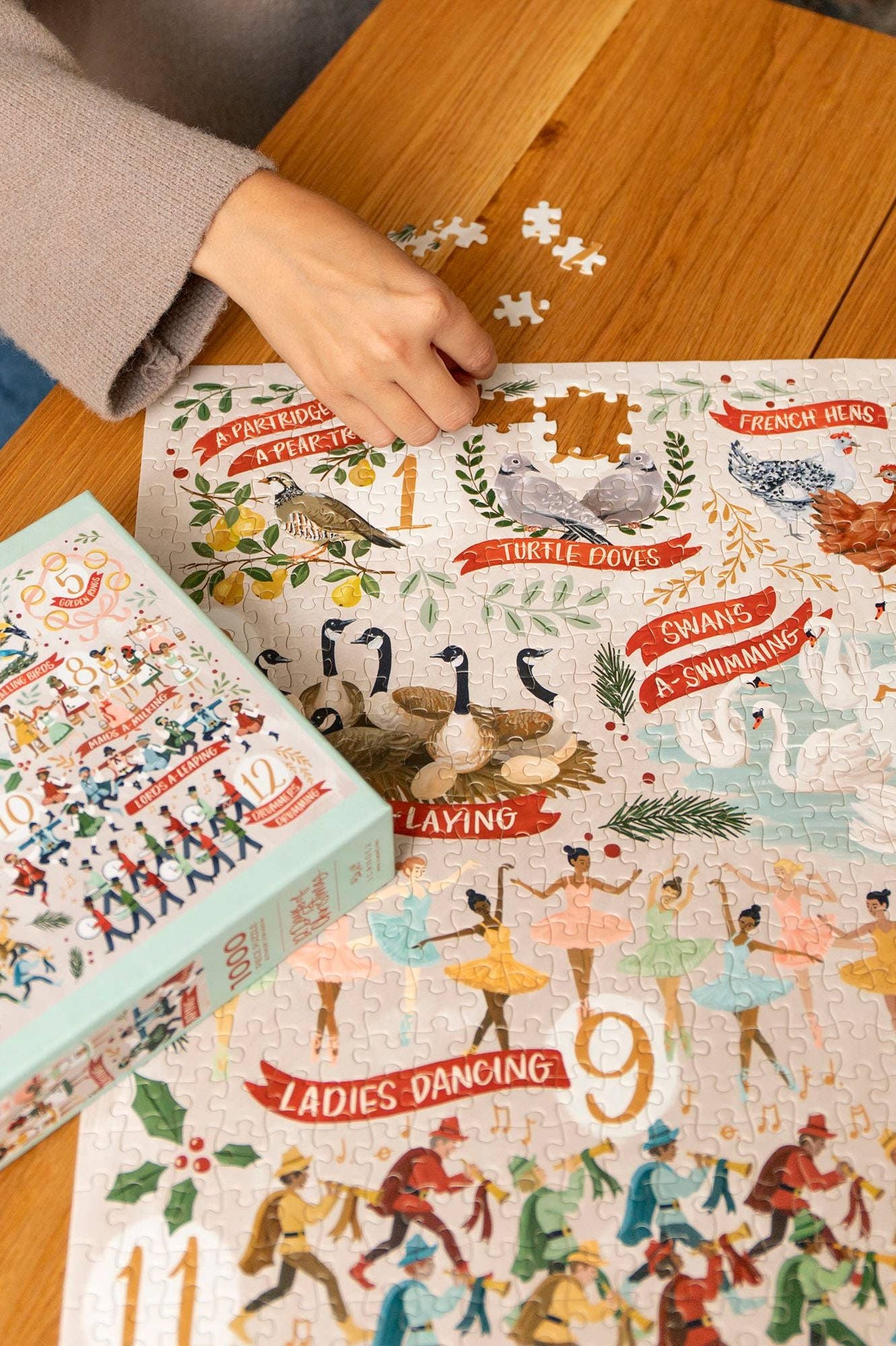 12 Days Of Christmas - 1,000 Piece Jigsaw Puzzle