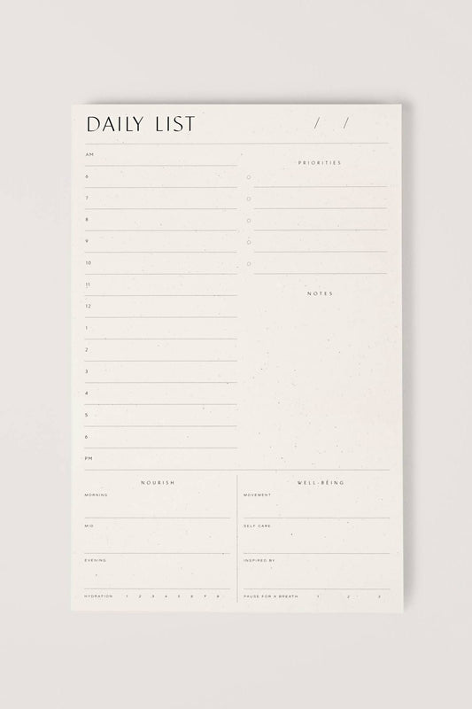 Daily List Pad