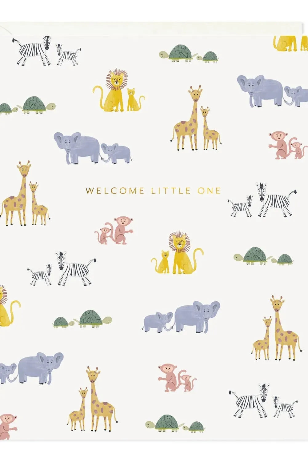 Welcome Baby Animals Card