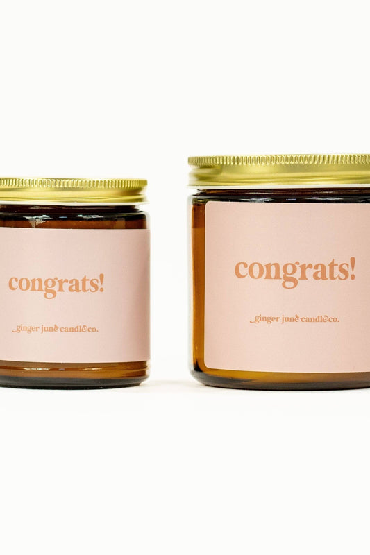 Congrats! Soy Candle - Apricot fig