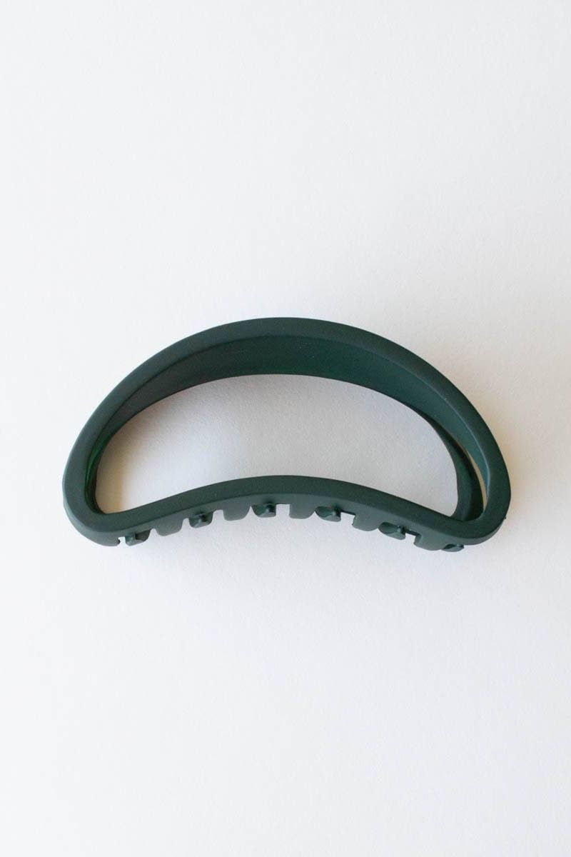 Bean shaped claw clip: Dark Teal