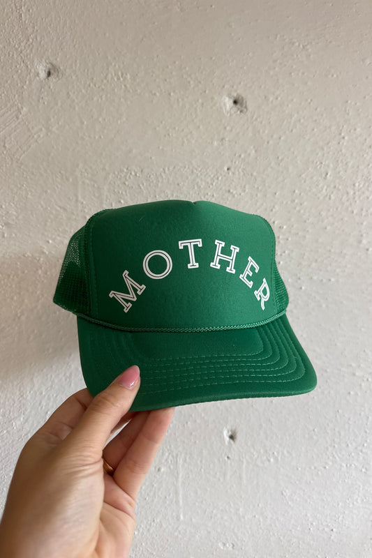 Custom Trucker - MOTHER - Kelly Green & White
