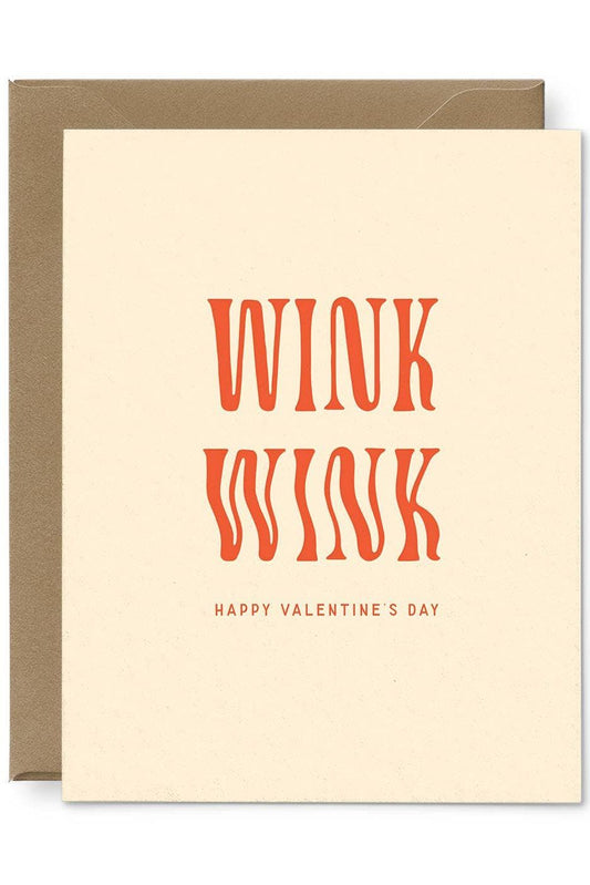 Wink Wink Valentine's Day Greeting Card