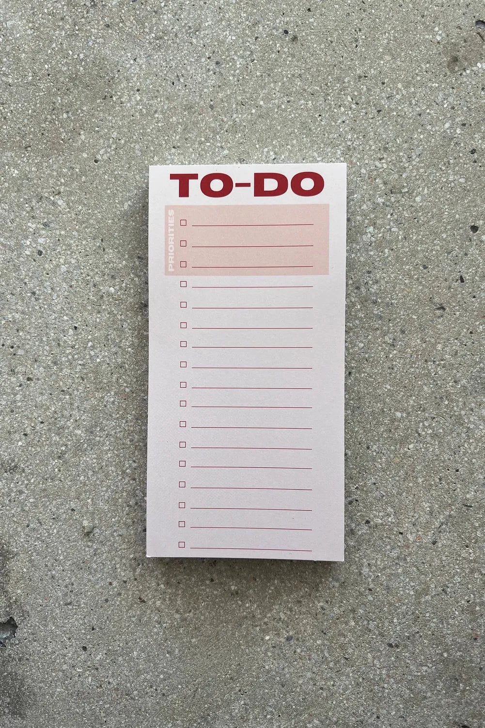 To-Do List Pad - Pink/Red Pink/Red