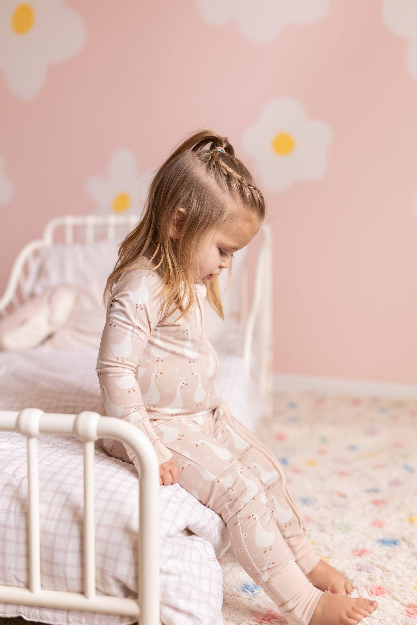 Silly Goose on the Loose Bamboo Zippy Romper
