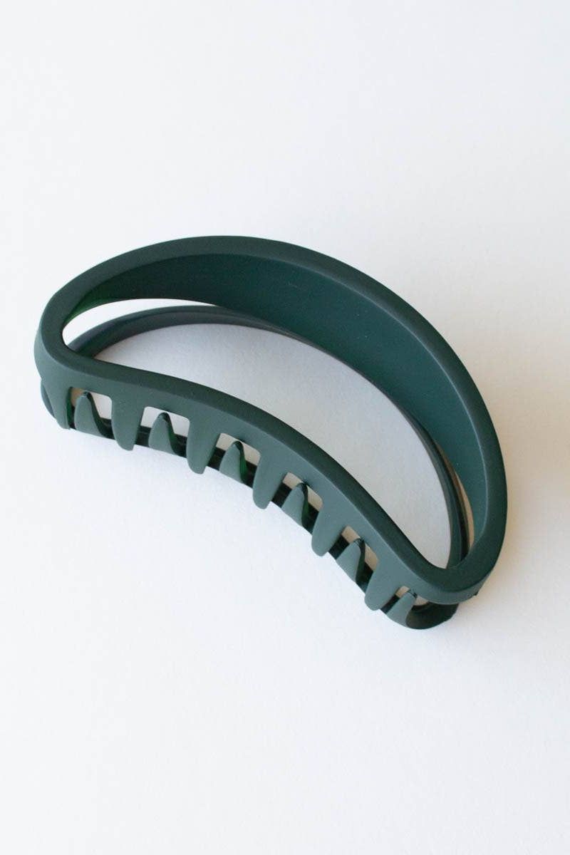 Bean shaped claw clip: Dark Teal