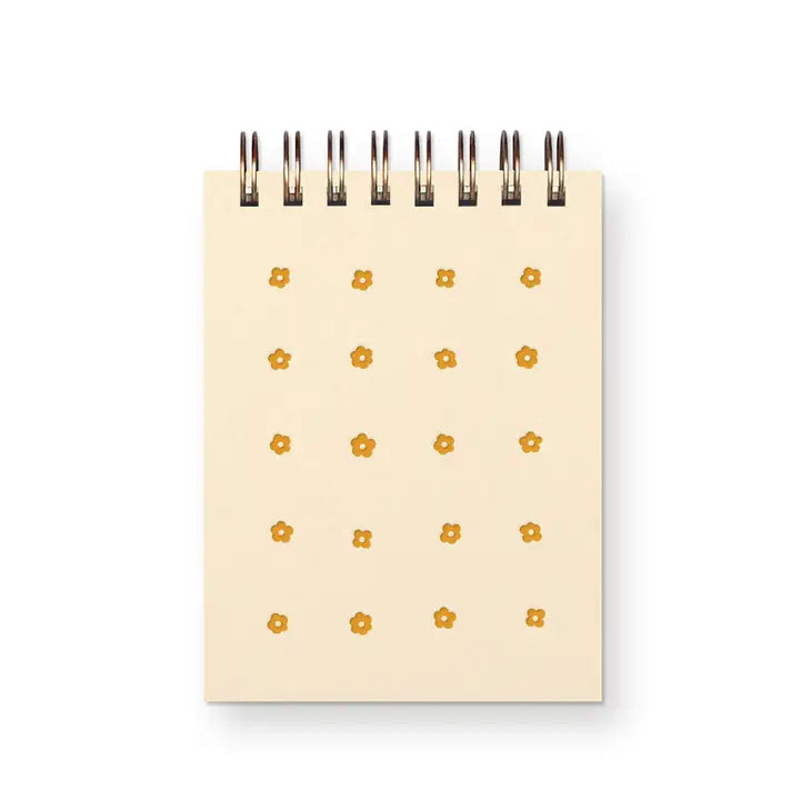 Ruff House Print Shop - Flower Grid Mini Jotter Notebook