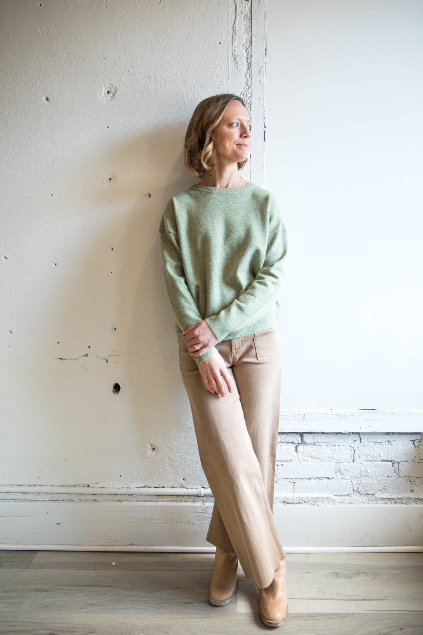 The Sutton Sweater | Sage