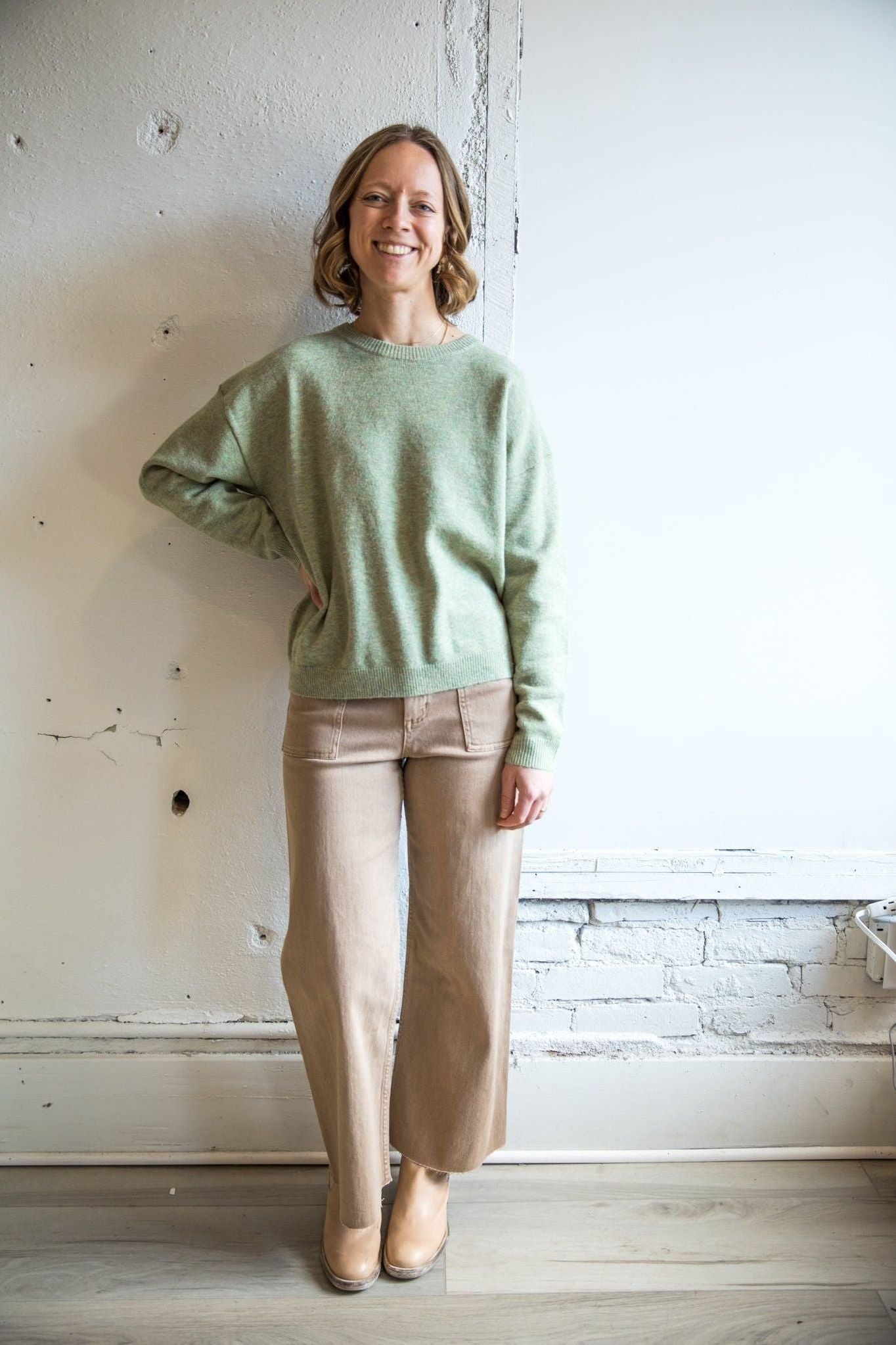 The Sutton Sweater | Sage