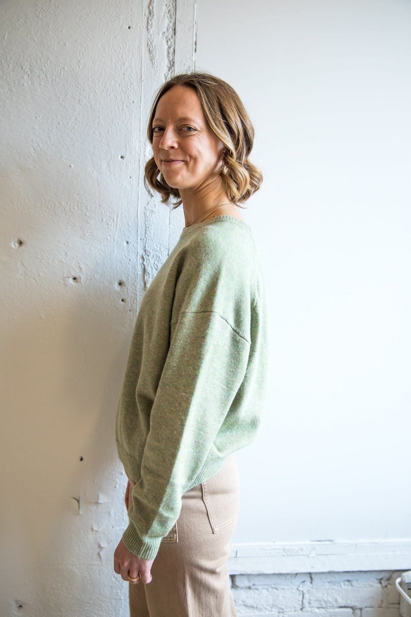 The Sutton Sweater | Sage