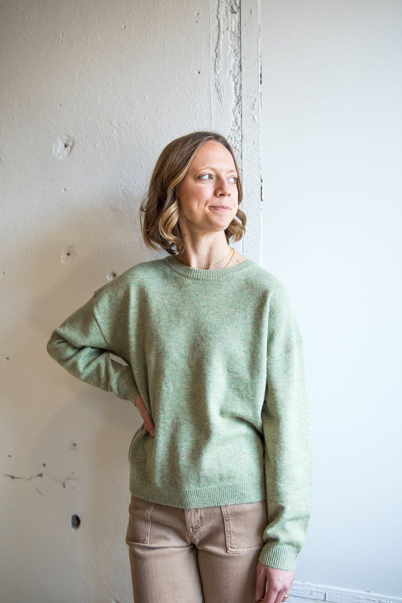 The Sutton Sweater | Sage